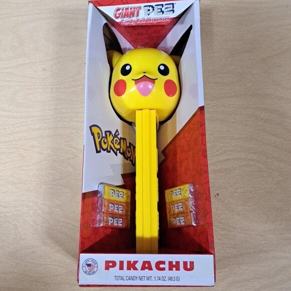 Other - NEW Giant Pikachu PEZ Candy Roll Dispenser 2024,  RETIRED